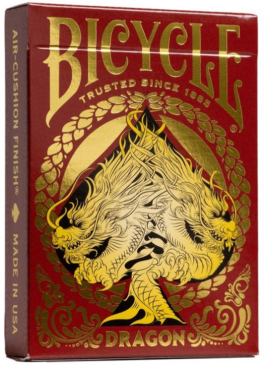 Bicycle Playing Cards: Dragon Playing Cards, Red Back Design main image